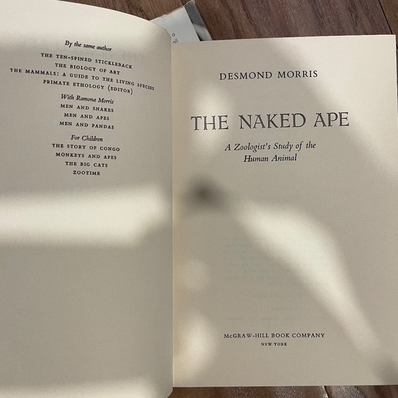 Vintage "The Naked Ape: A Zoologist's Study of the Human Animal" Hardcover Book - Picture 11 of 14